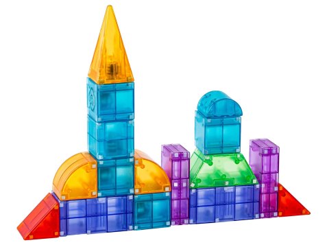 Klocki Magnetyczne, Konstrukcyjne, Świecące Elementy, Figury 3D 94 El. Klocki Magnetyczne, Konstrukcyjne, Świecące Elementy, Figury 3D 94 El.