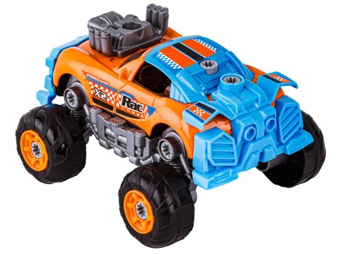 Sportowy, Terenowy Samochód do rozkręcania i skręcania 3w1 TUNING + Wkrętarka, Monster Truck Sportowy, Terenowy Samochód do rozkręcania i skręcania 3w1 TUNING + Wkrętarka, Monster Truck