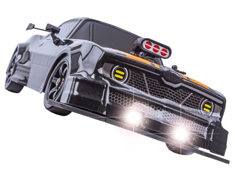 DUŻY Samochód Do Driftu Auto RC Drift 1:16 2,4 GHz PARA DYM Czarny Dodge 4WD LED DUŻY Samochód Do Driftu Auto RC Drift 1:16 2,4 GHz PARA DYM Czarny Dodge 4WD LED