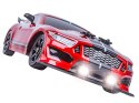 DUŻY Samochód Do Driftu Auto RC Drift 1:16 2,4 GHz PARA DYM Mustang 4WD Czerwony LED DUŻY Samochód Do Driftu Auto RC Drift 1:16 2,4 GHz PARA DYM Mustang 4WD Czerwony LED