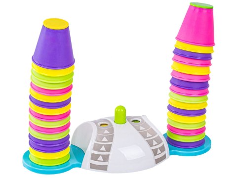 Edukacyjna gra zręcznościowa "Stacking Game", Zbuduj wieżę, Układanka, Kolorowe kubeczki Edukacyjna gra zręcznościowa "Stacking Game", Zbuduj wieżę, Układanka, Kolorowe kubeczki