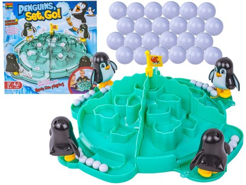 Rodzinna gra zręcznościowa, planszowa PINGWINKOWE PIŁKARZYKI, Piłka nożna "Penguins, Set, Go!" Rodzinna gra zręcznościowa, planszowa PINGWINKOWE PIŁKARZYKI, Piłka nożna "Penguins, Set, Go!"