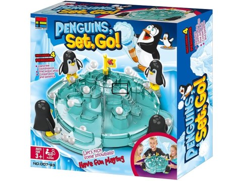 Rodzinna gra zręcznościowa, planszowa PINGWINKOWE PIŁKARZYKI, Piłka nożna "Penguins, Set, Go!" Rodzinna gra zręcznościowa, planszowa PINGWINKOWE PIŁKARZYKI, Piłka nożna "Penguins, Set, Go!"
