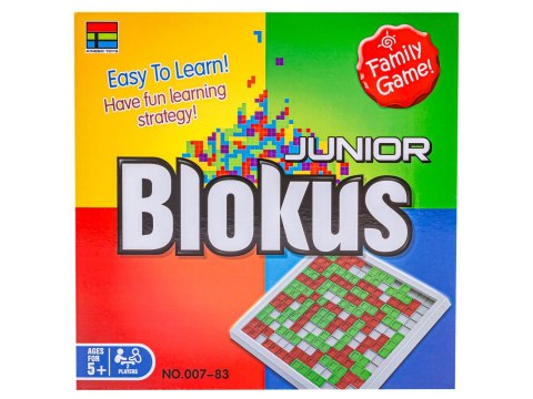 Strategiczna gra logiczna "BLOKUS JUNIOR" Układanka, Plansza + Klocki Strategiczna gra logiczna "BLOKUS JUNIOR" Układanka, Plansza + Klocki