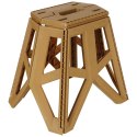 Taboret składany krzesełko turystyczne kempingowe przenośne 40 cm beżowy Taboret składany krzesełko turystyczne kempingowe przenośne 40 cm beżowy