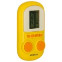 Gra elektroniczna zręcznościowa mini konsola przenośna kieszonkowa tetris żółty