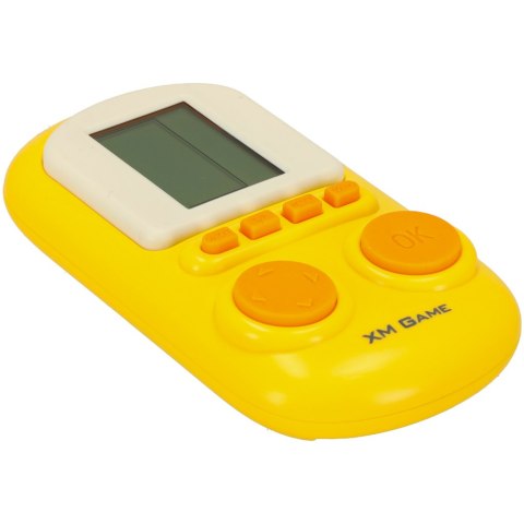 Gra elektroniczna zręcznościowa mini konsola przenośna kieszonkowa tetris żółty Gra elektroniczna zręcznościowa mini konsola przenośna kieszonkowa tetris żółty
