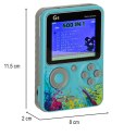 Konsola przenośna do gier mini retro niebieska Konsola przenośna do gier mini retro niebieska