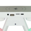 Lampka LED Gamingowa RGB głośnik ładowarka indukcyjna radio budzik zegar Lampka LED Gamingowa RGB głośnik ładowarka indukcyjna radio budzik zegar