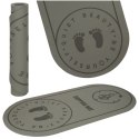 Mata fitness do ćwiczeń jogi skakania na skakance wygłuszająca antypoślizgowa 125x61,5x0,6 cm szara Mata fitness do ćwiczeń jogi skakania na skakance wygłuszająca antypoślizgowa 125x61,5x0,6 cm szara