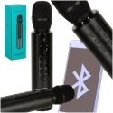 Mikrofon bezprzewodowy karaoke dla dzieci głośnik Bluetooth 2000mAh karta SD USB wysoka jakość czarny