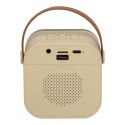 Zestaw do karaoke 2 mikrofony + głośnik przenośny BLUETOOTH USB LED beżowy Zestaw do karaoke 2 mikrofony + głośnik przenośny BLUETOOTH USB LED beżowy