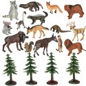 Figurki zwierząt zwierzęta zoo safari farma akcesoria skrzynka 19 el. Figurki zwierząt zwierzęta zoo safari farma akcesoria skrzynka 19 el.