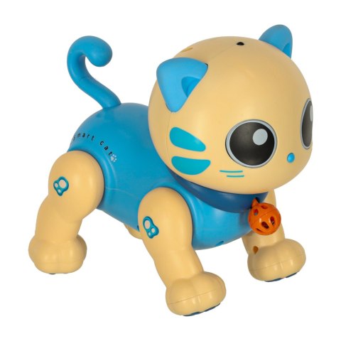 Kot kotek interaktywny zdalnie sterowany na pilota RC robot skacze niebieski Kot kotek interaktywny zdalnie sterowany na pilota RC robot skacze niebieski