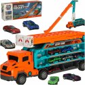 Tor wyścigowy samochodowy laweta transporter 6 el. pomarańczowy Tor wyścigowy samochodowy laweta transporter 6 el. pomarańczowy