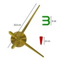 Zegar ścienny naklejany DIY regulowany 80-90 cm złoty kolorowy 4 cyfry Zegar ścienny naklejany DIY regulowany 80-90 cm złoty kolorowy 4 cyfry