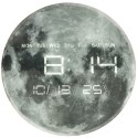 Zegar ścienny planeta księżyc z wyświetlaczem LED 32 cm szary Zegar ścienny planeta księżyc z wyświetlaczem LED 32 cm szary