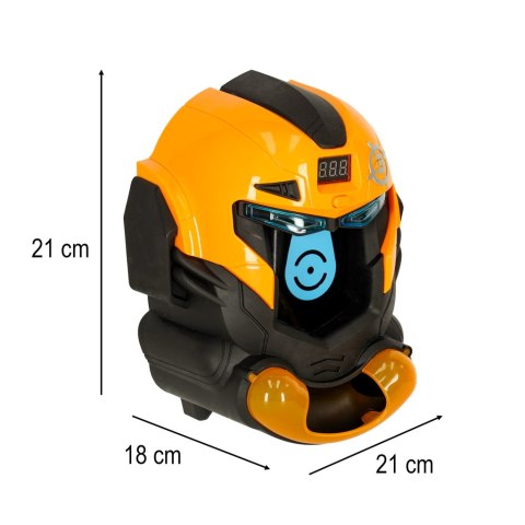 Gra zręcznościowa robot kask strzelanie do celu pistolet kulki celownik Gra zręcznościowa robot kask strzelanie do celu pistolet kulki celownik
