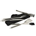 Sztućce do grilla akcesoria grillowe zestaw w etui 6 w 1 Sztućce do grilla akcesoria grillowe zestaw w etui 6 w 1