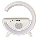 Lampka LED Gamingowa RGB głośnik ładowarka indukcyjna radio budzik zegar Lampka LED Gamingowa RGB głośnik ładowarka indukcyjna radio budzik zegar