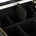 Kosmetyczka organizer na kosmetyki biżuterię kuferek z lusterkiem LED czarny Kosmetyczka organizer na kosmetyki biżuterię kuferek z lusterkiem LED czarny