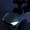 Jeździk pchacz samochód auto z dźwiękiem i światłami biały
