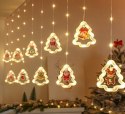 Kurtyna LED na okno girlanda świąteczna choinkowa 3 m 125 LED Kurtyna LED na okno girlanda świąteczna choinkowa 3 m 125 LED