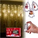 Kurtyna LED na okno girlanda świąteczna choinkowa 3 m 125 LED Kurtyna LED na okno girlanda świąteczna choinkowa 3 m 125 LED