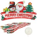 Lampki LED wisząca dekoracja okna świąteczna Merry Christmas XXL 45cm Lampki LED wisząca dekoracja okna świąteczna Merry Christmas XXL 45cm