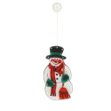 Lampki LED wisząca dekoracja okna świąteczna bałwan XXL 45cm Lampki LED wisząca dekoracja okna świąteczna bałwan XXL 45cm