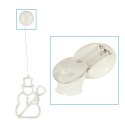 Lampki LED wisząca dekoracja świąteczna okna bałwanek 49cm przyssawka 10 LED Lampki LED wisząca dekoracja świąteczna okna bałwanek 49cm przyssawka 10 LED