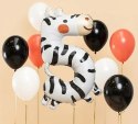 Balon foliowy urodzinowy cyfra "5" - Zebra 42x81 cm Balon foliowy urodzinowy cyfra "5" - Zebra 42x81 cm