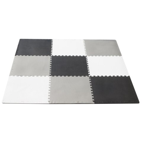 Mata edukacyjna piankowa puzzle szara 180 x 180 cm 9 elementów Mata edukacyjna piankowa puzzle szara 180 x 180 cm 9 elementów