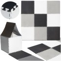 Mata edukacyjna piankowa puzzle szara 180 x 180 cm 9 elementów Mata edukacyjna piankowa puzzle szara 180 x 180 cm 9 elementów