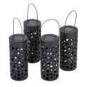 Lampa solarna ogrodowa ażurowa latarenka lampion LED czujnik zmierzchu wbijana 4szt. Lampa solarna ogrodowa ażurowa latarenka lampion LED czujnik zmierzchu wbijana 4szt.