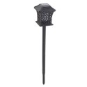 Lampa solarna ogrodowa ażurowa latarenka wisząca wbijana lampion 12 LED Lampa solarna ogrodowa ażurowa latarenka wisząca wbijana lampion 12 LED