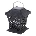 Lampa solarna ogrodowa ażurowa latarenka wisząca wbijana lampion 12 LED Lampa solarna ogrodowa ażurowa latarenka wisząca wbijana lampion 12 LED