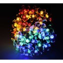 Lampki ogrodowe solarne kwiatki 7m 50LED multikolor Lampki ogrodowe solarne kwiatki 7m 50LED multikolor