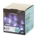 Lampy ogrodowe solarne najazdowe gruntowe czujnik zmierzchu wbijane świecący dysk 8LED 4szt. ciepły biały Lampy ogrodowe solarne najazdowe gruntowe czujnik zmierzchu wbijane świecący dysk 8LED 4szt. ciepły biały