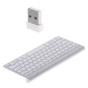 Klawiatura bezprzewodowa bluetooth Smart TV srebrna Klawiatura bezprzewodowa bluetooth Smart TV srebrna