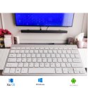 Klawiatura bezprzewodowa bluetooth Smart TV srebrna Klawiatura bezprzewodowa bluetooth Smart TV srebrna
