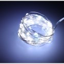 Lampki LED druciki dekoracyjne świąteczne choinkowe 10m 100LED zimny biały Lampki LED druciki dekoracyjne świąteczne choinkowe 10m 100LED zimny biały