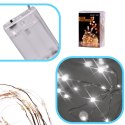 Lampki LED druciki dekoracyjne świąteczne choinkowe 10m 100LED zimny biały Lampki LED druciki dekoracyjne świąteczne choinkowe 10m 100LED zimny biały