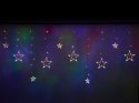 Lampki LED kurtyna gwiazdki świąteczne choinkowe 2,5m 138LED multikolor Lampki LED kurtyna gwiazdki świąteczne choinkowe 2,5m 138LED multikolor