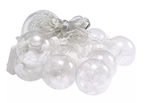 Lampki LED kurtyna kule wiszące świąteczne choinkowe 3m 108LED multikolor ze złączem 8 trybów świecenia Lampki LED kurtyna kule wiszące świąteczne choinkowe 3m 108LED multikolor ze złączem 8 trybów świecenia