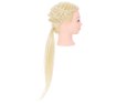 Główka głowa treningowa fryzjerska naturalne włosy blond Główka głowa treningowa fryzjerska naturalne włosy blond