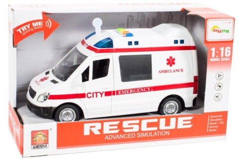 Karetka ambulans z dźwiękiem napędem 1:16 Karetka ambulans z dźwiękiem napędem 1:16