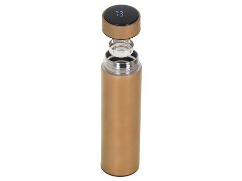 Kubek bidon termiczny termos smart LED 500ml złoty Kubek bidon termiczny termos smart LED 500ml złoty