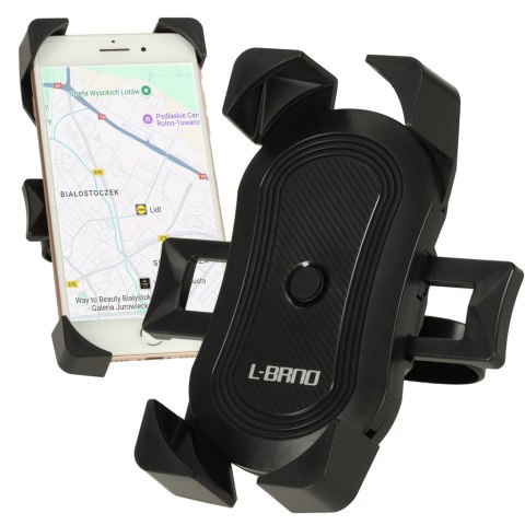 Uchwyt rowerowy motocyklowy na telefon czarny C51 stabilny Uchwyt rowerowy motocyklowy na telefon czarny C51 stabilny