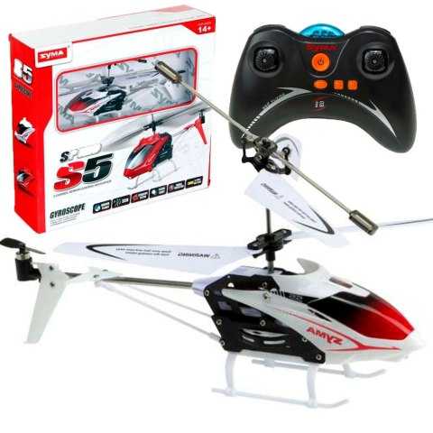 Helikopter zdalnie sterowany na pilota RC SYMA S5 3CH biały Helikopter zdalnie sterowany na pilota RC SYMA S5 3CH biały
